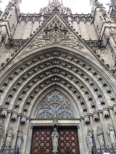 Gothic Cathedral  Barcelona  Spain 