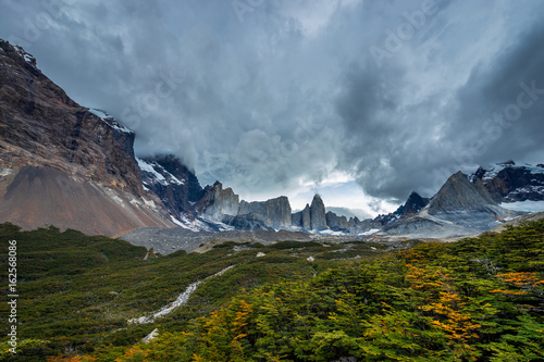 View of Valle Frances viewpoint in Torres del Pain National Park