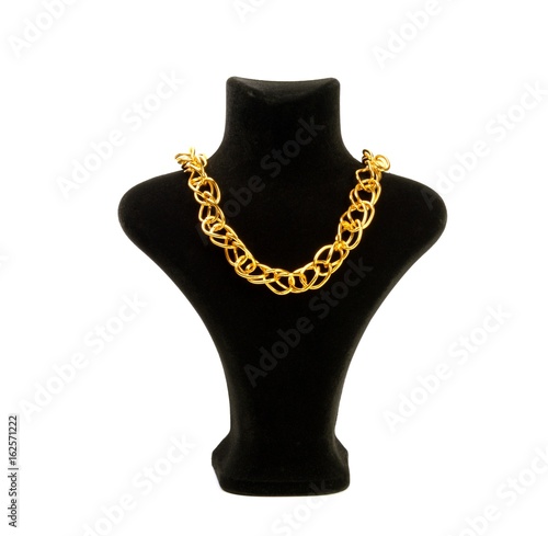 Golden necklace chain