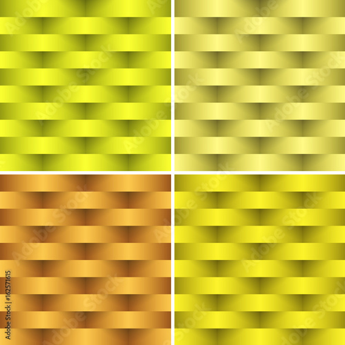 Vector  yellow Seamless illustration of 3 D wicker Background