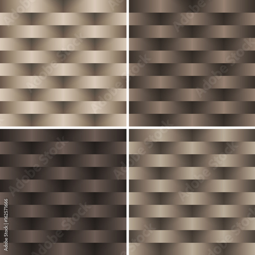 Vector  beige Seamless illustration of 3 D wicker Background