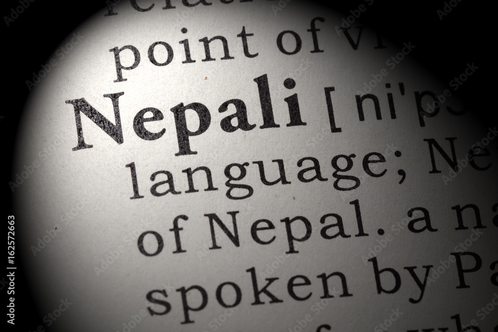 Obraz premium definition of Nepali