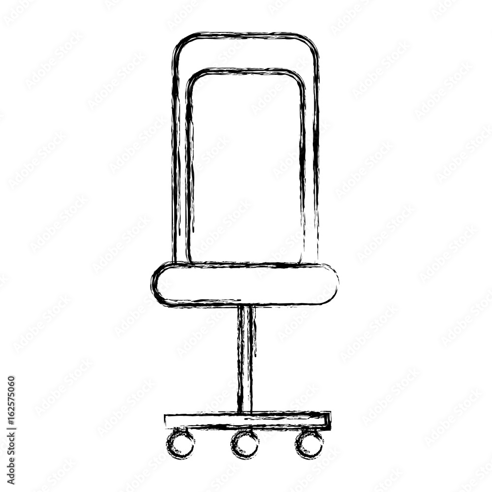 isolated desk chair icon vector illustration graphic design