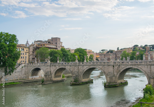 Vatican City from the railing of Ponte Sant Angelo Bridge