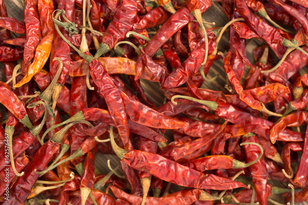 Dried Red Chili Peppers Hot Mexican Food Spice Dried Red Chili Peppers Hot Mexican Food Spice