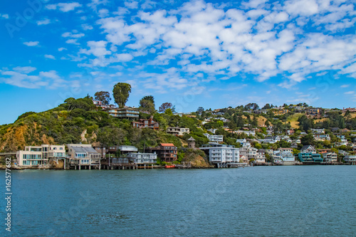 Hillside of Belvedere, California from Angel Island