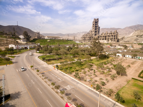 Lima, Peru: Concrete factory in villa maria del triunfo district.