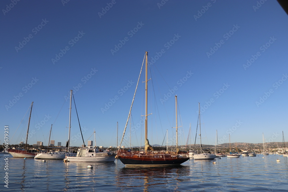 Sailing in Newport Beach