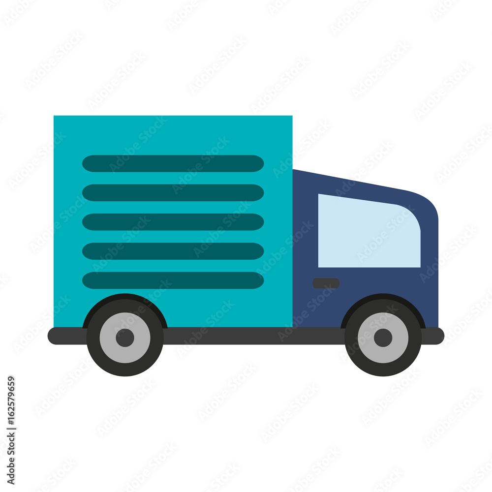 cargo or delivery truck icon image
