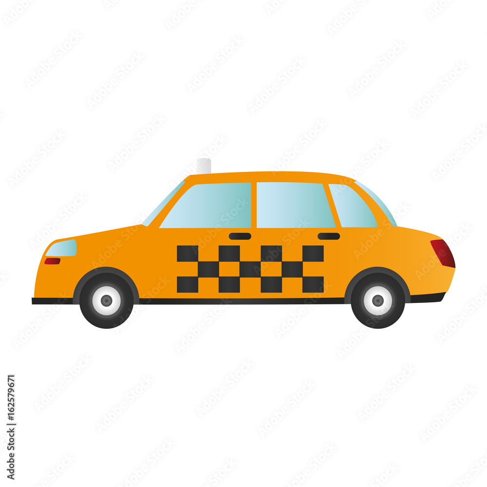 taxi or cab sideview icon image