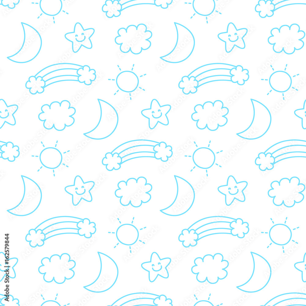 seamless sky pattern and background vector illustration seamless sky pattern and background vector illustration