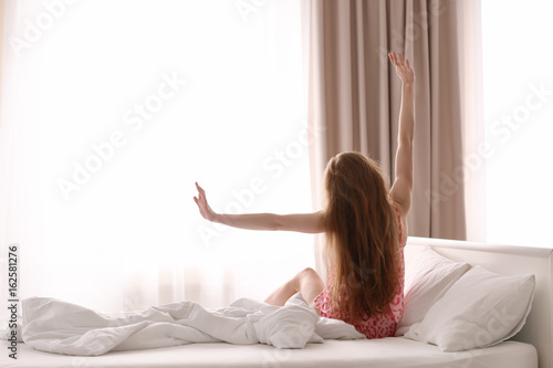 Morning of beautiful young ...