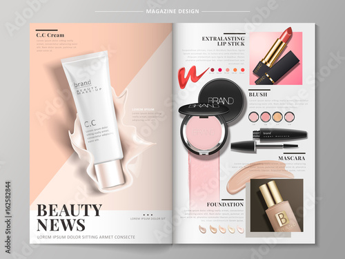 cosmetic brochure design