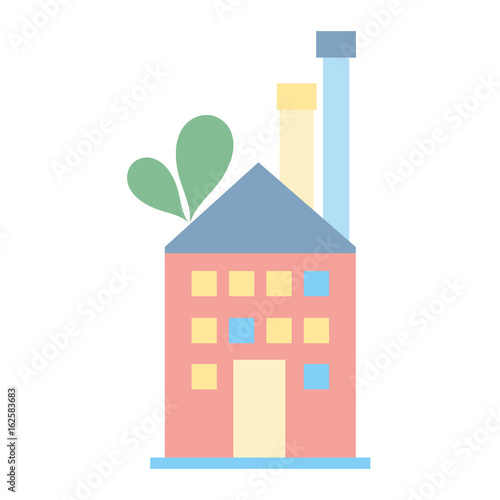industrial factory to contamination of environment and ecology