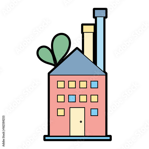 industrial factory to contamination of environment and ecology