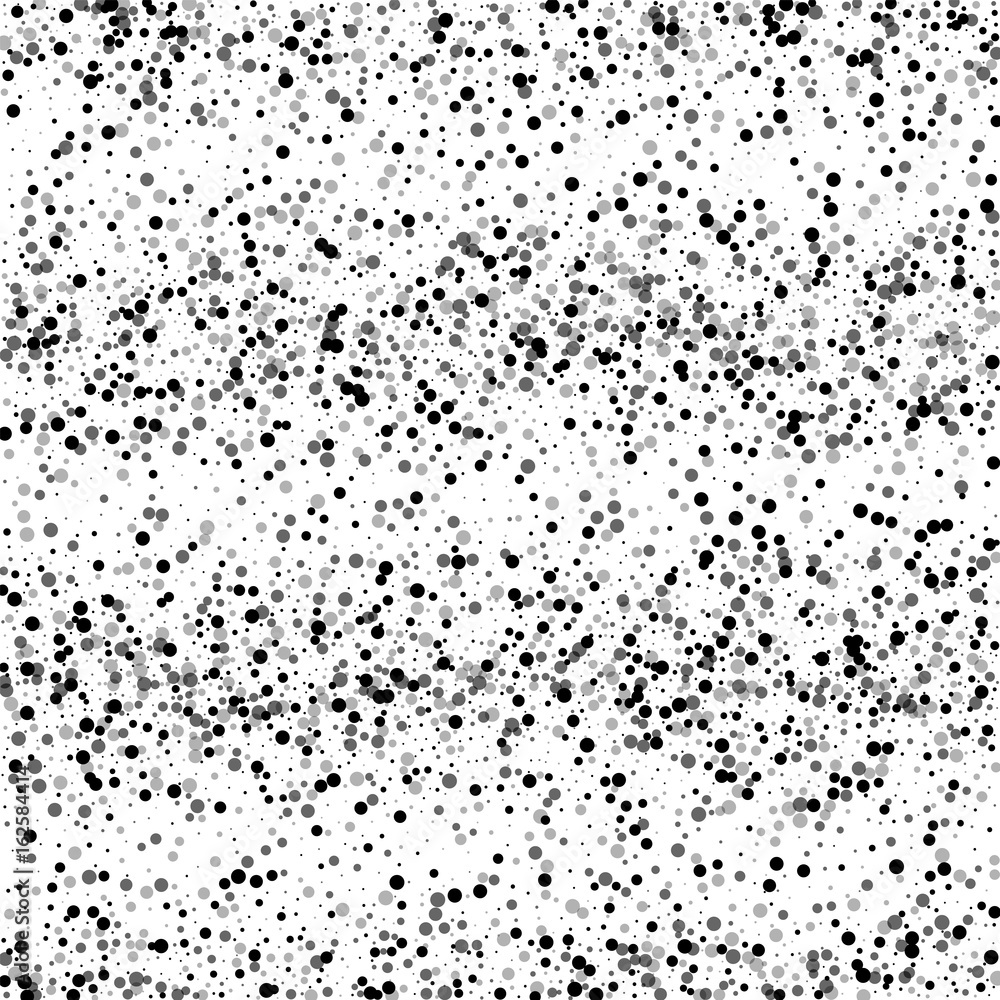 Dense black dots. Scatter horizontal lines with dense black dots on white background. Vector illustration. Dense black dots. Scatter horizontal lines with dense black dots on white background. Vector illustration.