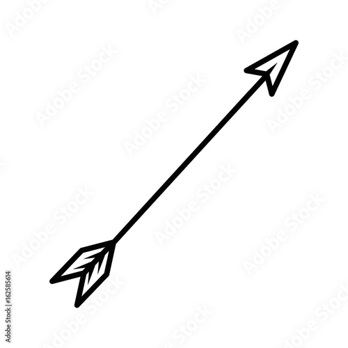 arrow icon over white background vector illustration
