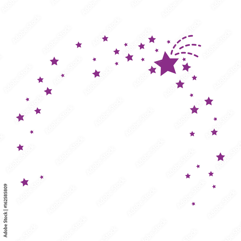 stars ornament icon over white background vector illustration