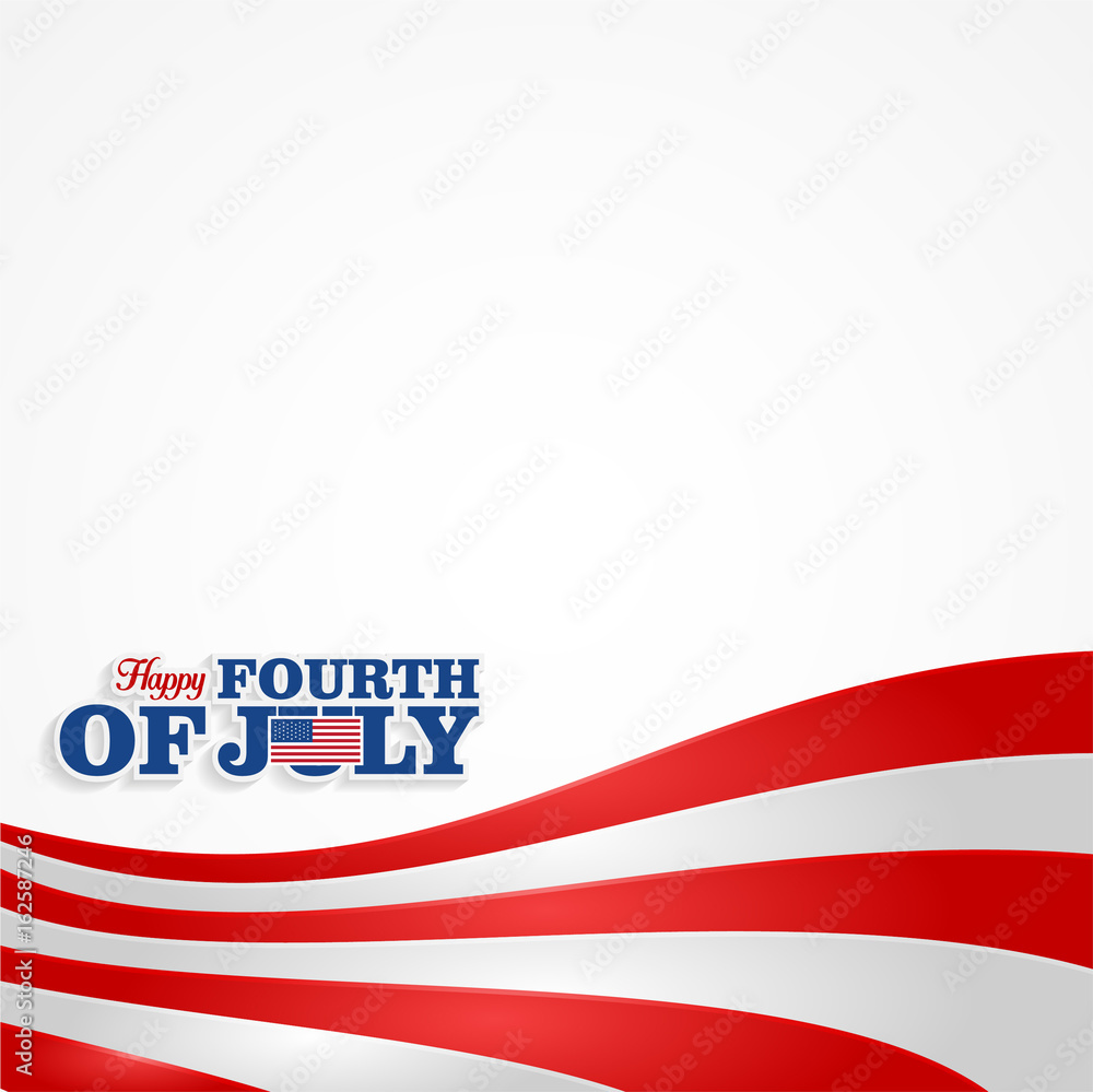 Banner 4th of July template Banner 4th of July template