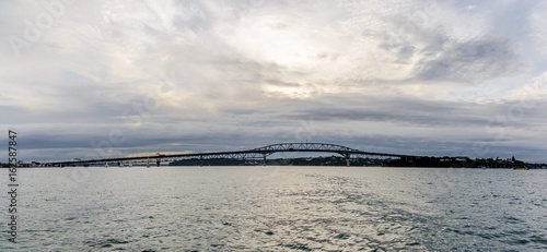Auckland Harbor Bridge in Auckland  New Zealand.