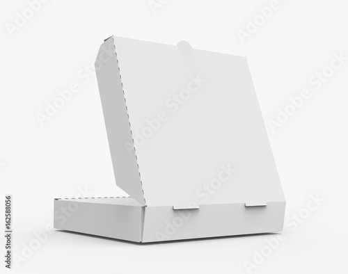 white pizza box