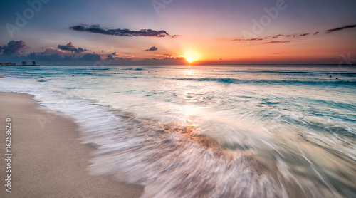 Beautiful sunrise in Cancun