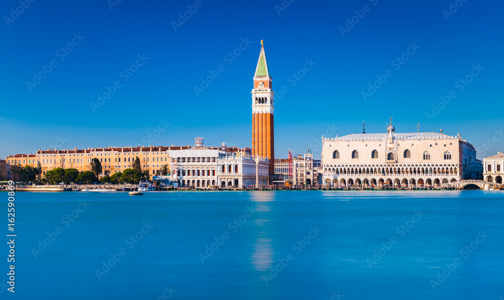 Venice skyline, Italy: View of San Marco Square. Cityscape of the most popular city in northern Italy. Venice skyline, Italy: View of San Marco Square. Cityscape of the most popular city in northern Italy.