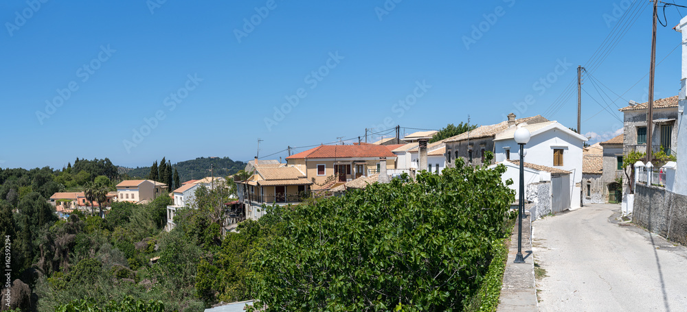 Rachtades village in Corfu