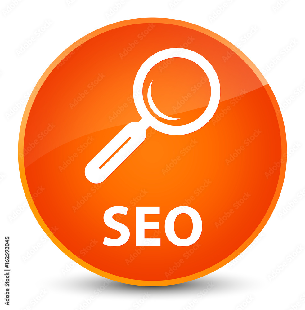 Seo elegant orange round button Seo elegant orange round button