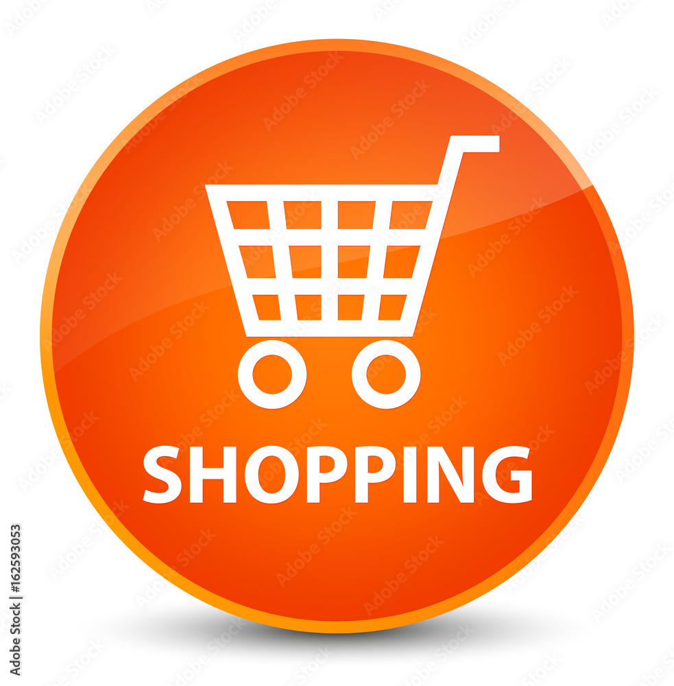 Shopping elegant orange round button Shopping elegant orange round button