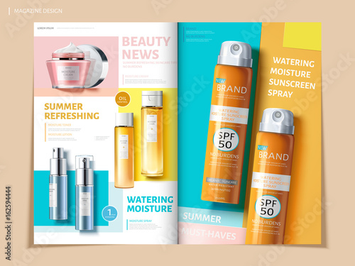 bi fold cosmetic brochure