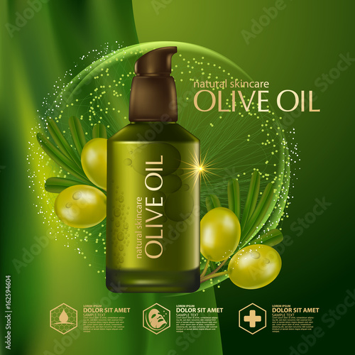 Olive oil organics natural skin care cosmetic 