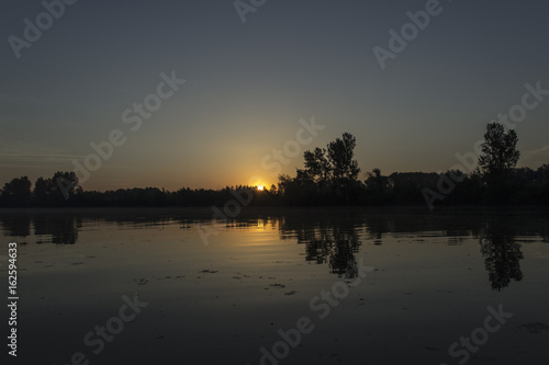 River Tisza at sunrise