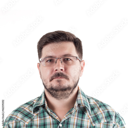 Portrait of Office worker. Male 30 years old, caucasian