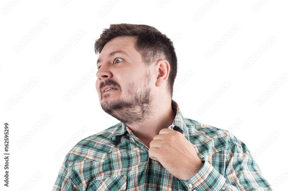 30 years old office manager man feel Stress 30 years old office manager man feel Stress