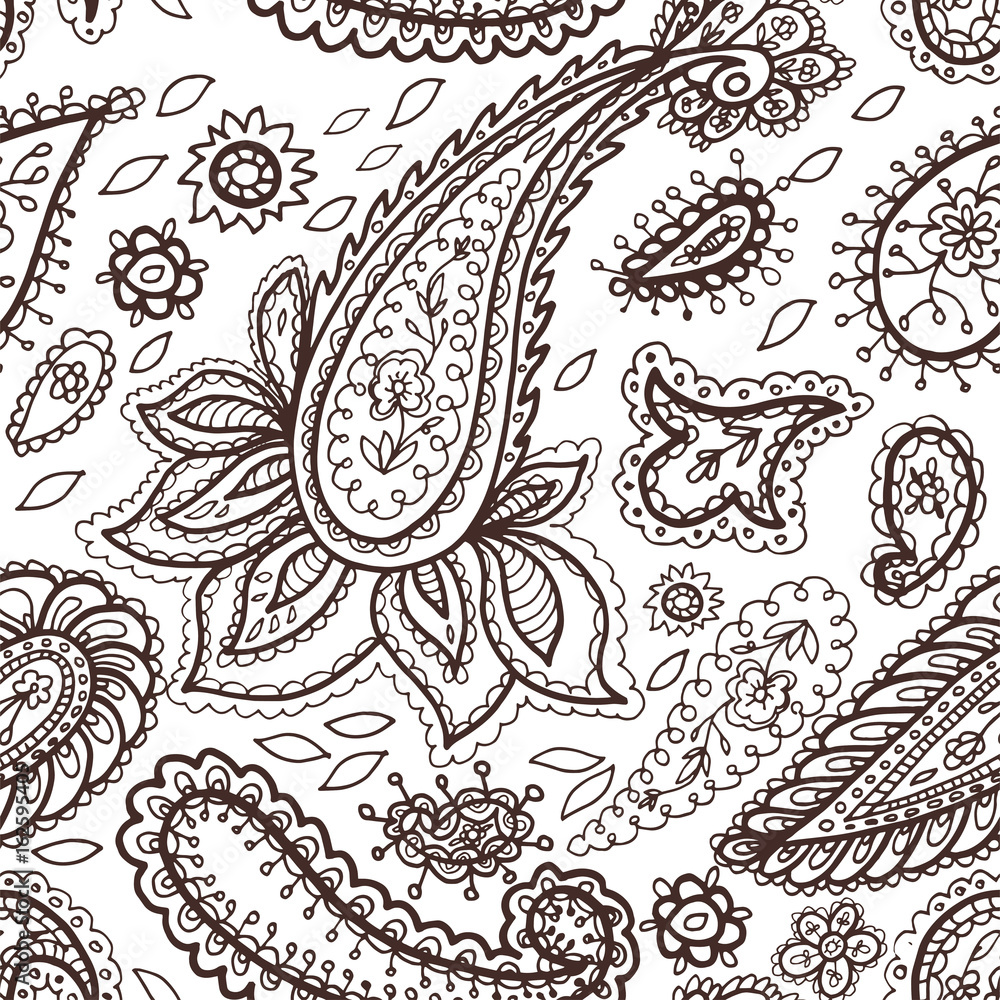 Floral mehendi pattern ornament vector illustration hand drawn henna mhendi pattern india tribal paisley background Floral mehendi pattern ornament vector illustration hand drawn henna mhendi pattern india tribal paisley background