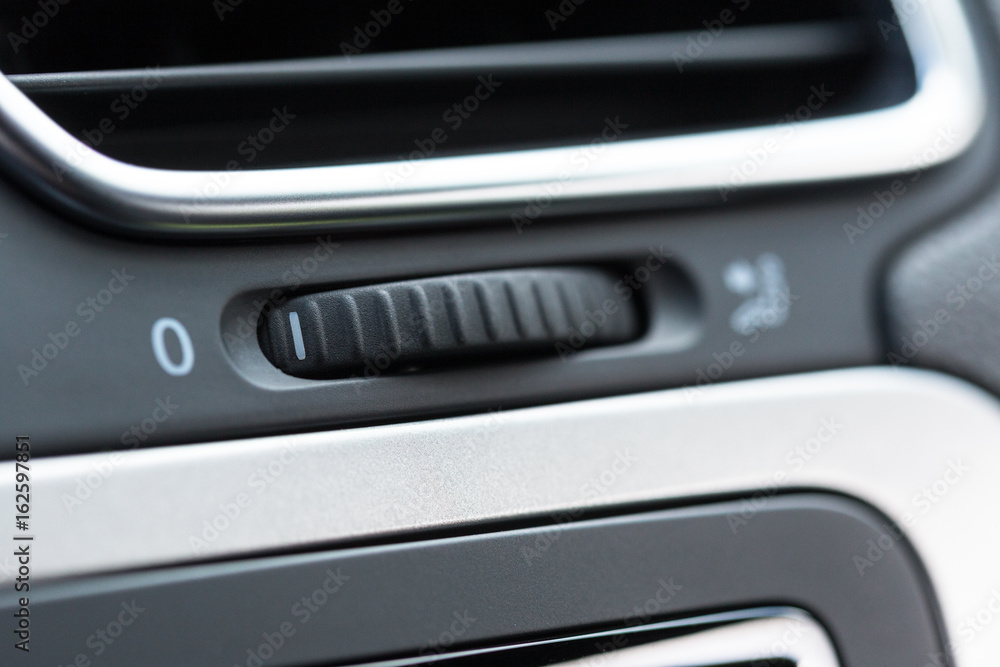 Climate control unit in the new car Climate control unit in the new car