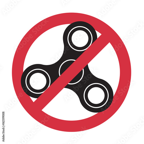 Banned or Not Allowed to Use a Fidget Spinner concept.