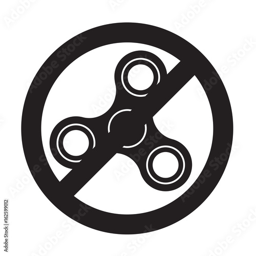 Banned or Not Allowed to Use a Fidget Spinner concept.