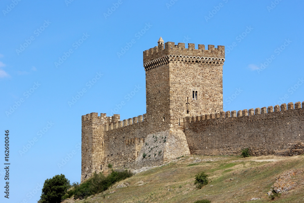  Genoese fortress, the Consular castle  in Sudak in the Crimea.