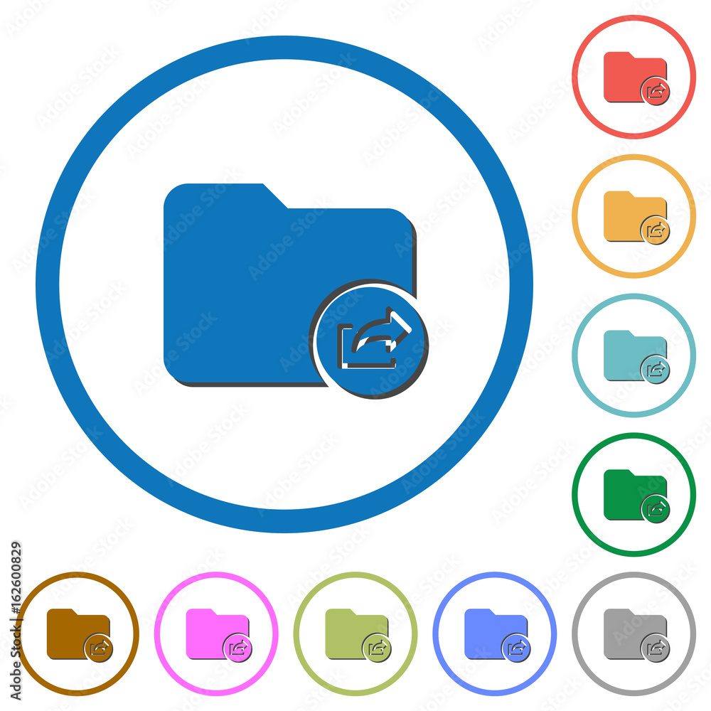 Export directory icons with shadows and outlines Export directory icons with shadows and outlines