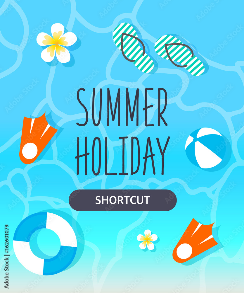 Summer template illustration