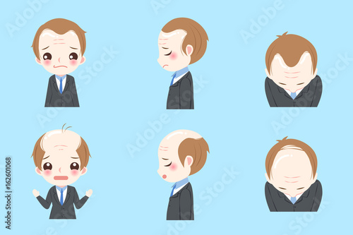 businessman with baldness
