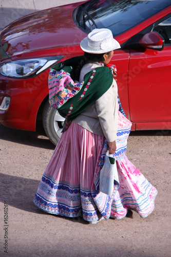 Femme péruvienne à Chivay au Pérou