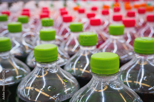 Fotografi soft drinks in bottles