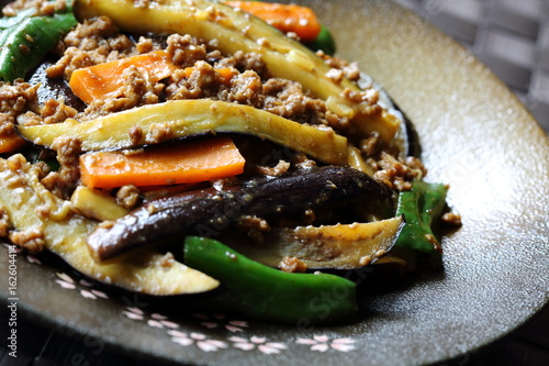 麻婆茄子　Mapo eggplant