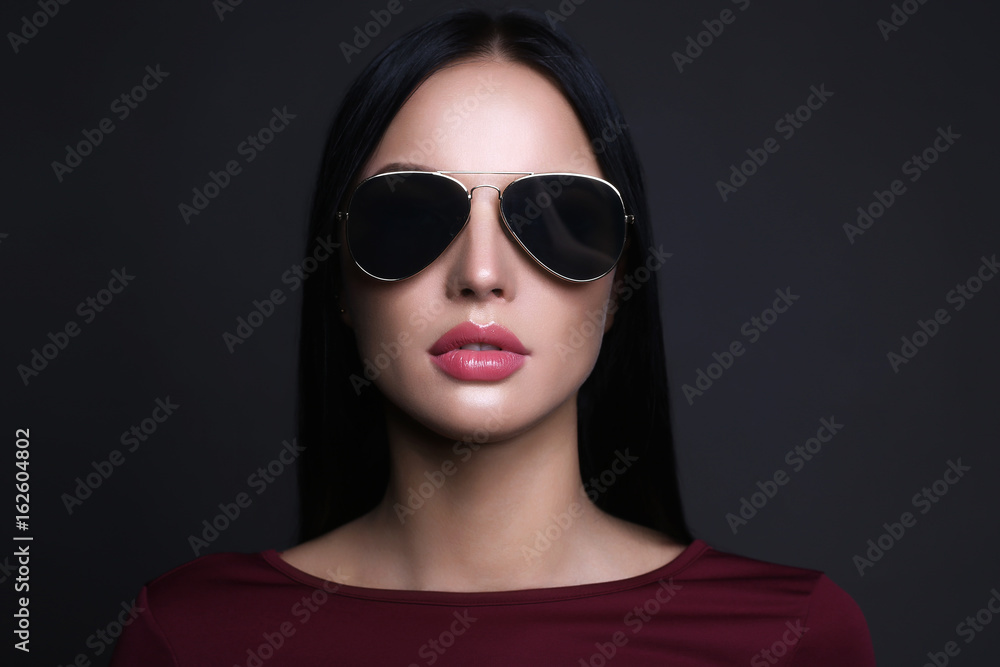 beautiful young woman with sunglasses beautiful young woman with sunglasses