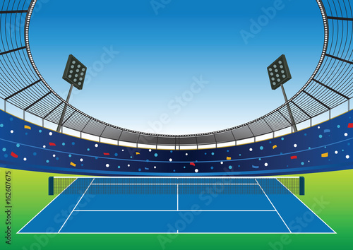 Tennis Court stadium.