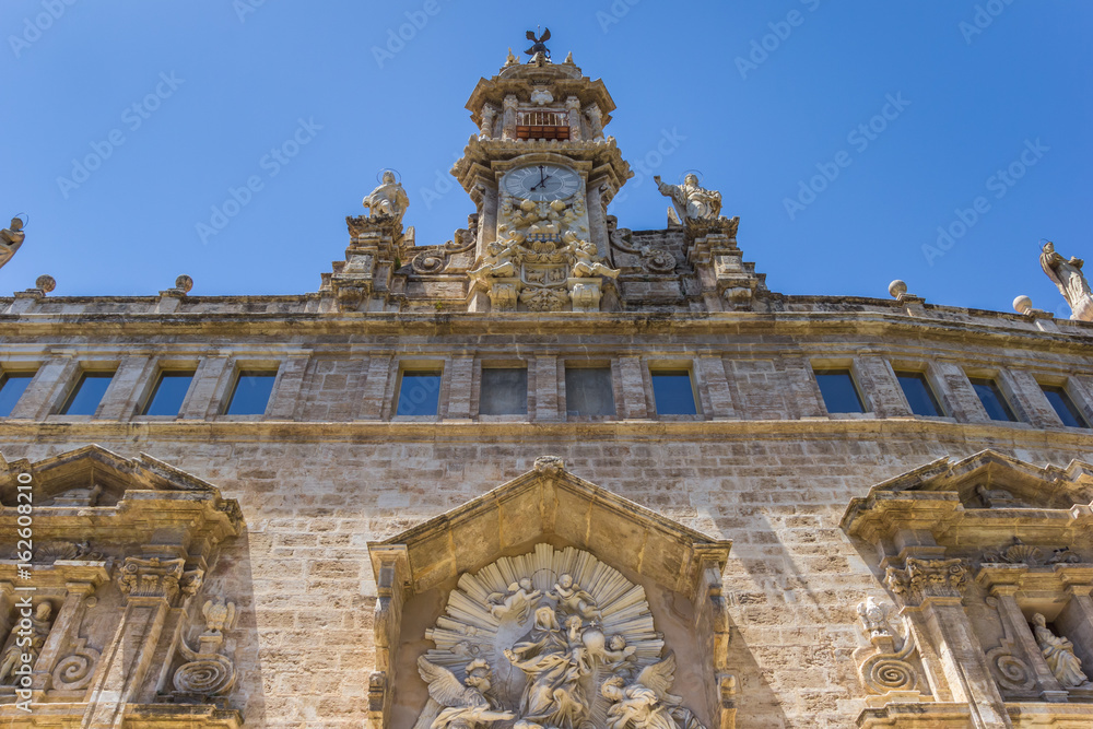 Facade of the Santos Juanes church in Valencia