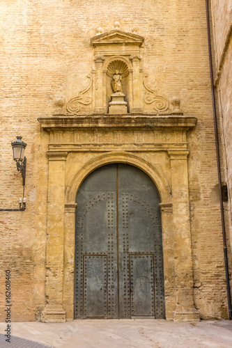 Door of the San Juan de la Cruz church in Valencia